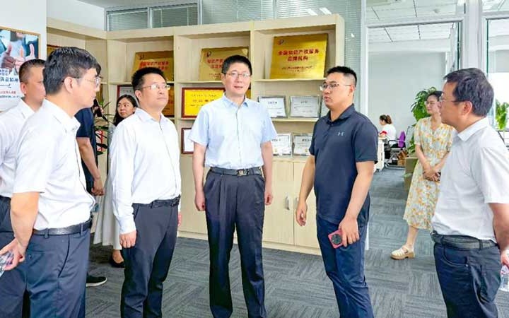 江蘇省知的財(cái)産局の李杰局長(zhǎng)が三聚陽(yáng)光蘇州支社を視察